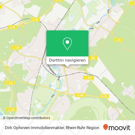 Dirk Ophoven Immobilienmakler Karte