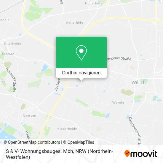 S & V- Wohnungsbauges. Mbh Karte