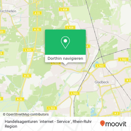 Handelsagenturen ´internet - Service´ Karte