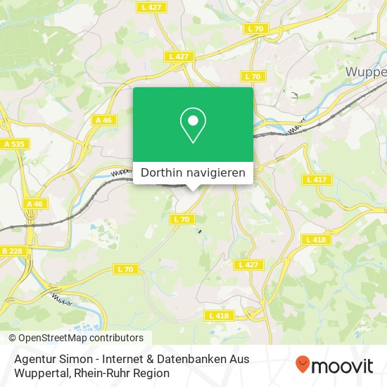 Agentur Simon - Internet & Datenbanken Aus Wuppertal Karte