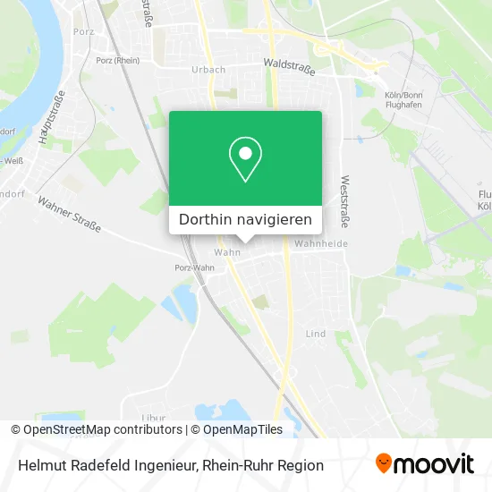 Helmut Radefeld Ingenieur Karte