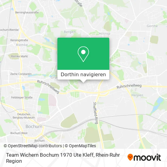 Team Wichern Bochum 1970 Ute Kleff Karte