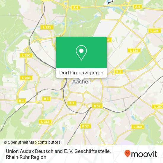 Union Audax Deutschland E. V. Geschäftsstelle Karte