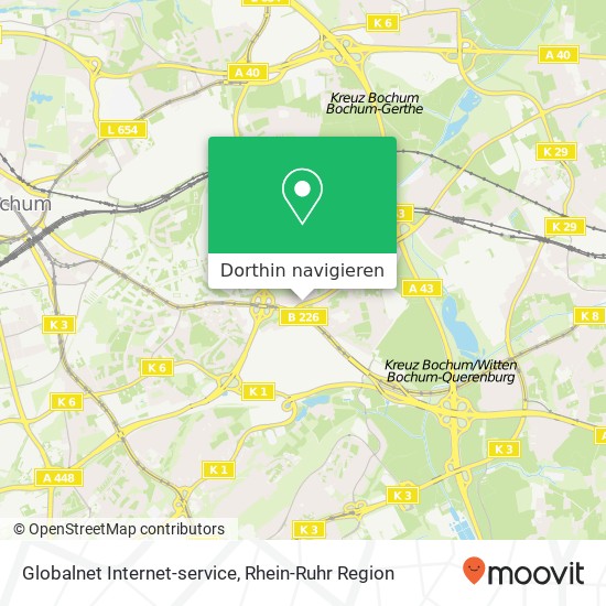 Globalnet Internet-service Karte