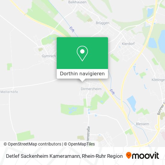 Detlef Sackenheim Kameramann Karte
