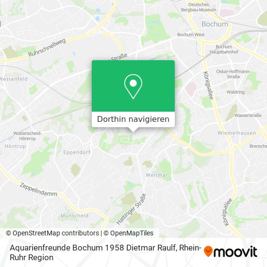 Aquarienfreunde Bochum 1958 Dietmar Raulf Karte