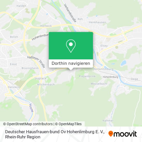 Deutscher Hausfrauen-bund Ov Hohenlimburg E. V. Karte