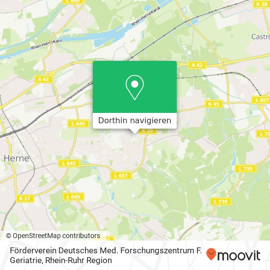 Förderverein Deutsches Med. Forschungszentrum F. Geriatrie Karte