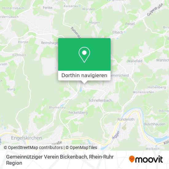Gemeinnütziger Verein Bickenbach Karte