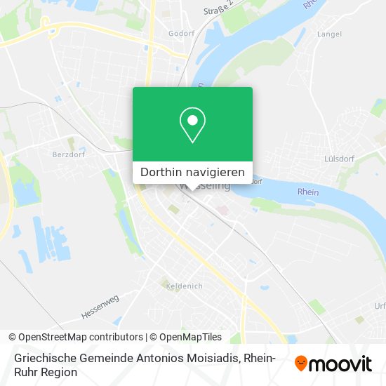 Griechische Gemeinde Antonios Moisiadis Karte