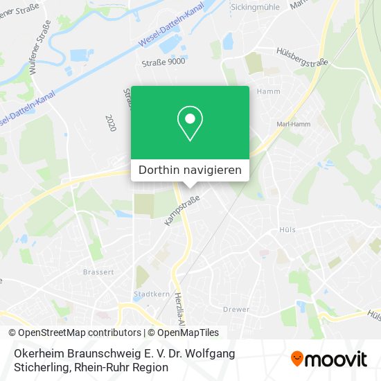 Okerheim Braunschweig E. V. Dr. Wolfgang Sticherling Karte