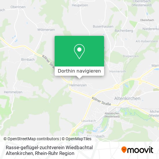 Rasse-geflügel-zuchtverein Wiedbachtal Altenkirchen Karte