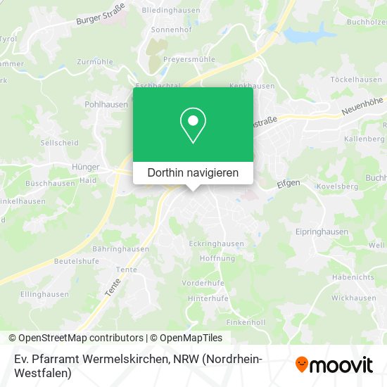 Ev. Pfarramt Wermelskirchen Karte