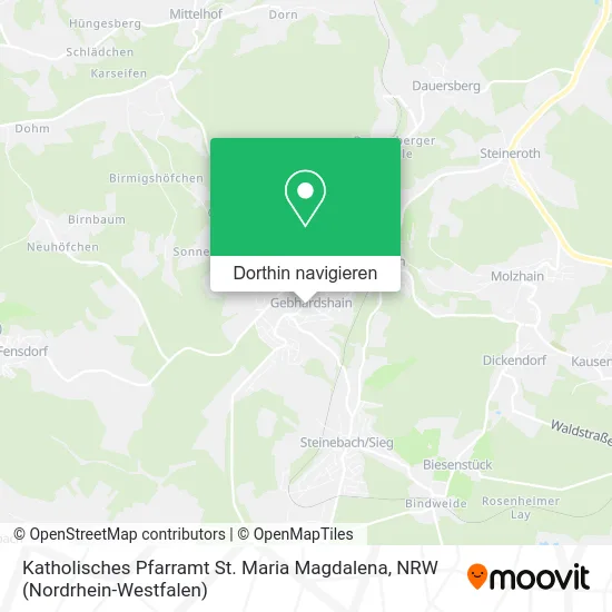 Katholisches Pfarramt St. Maria Magdalena Karte