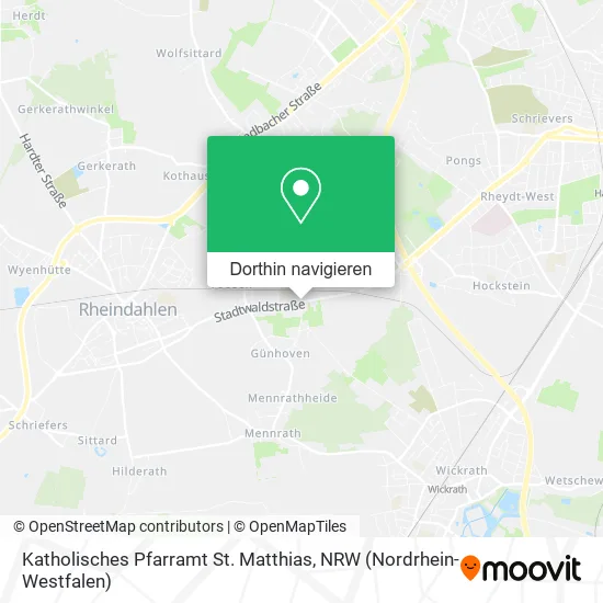 Katholisches Pfarramt St. Matthias Karte