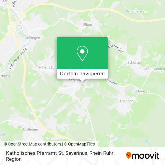 Katholisches Pfarramt St. Severinus Karte