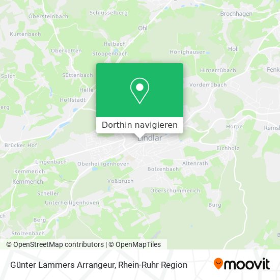 Günter Lammers Arrangeur Karte