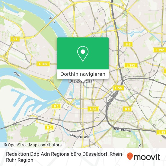 Redaktion Ddp Adn Regionalbüro Düsseldorf Karte