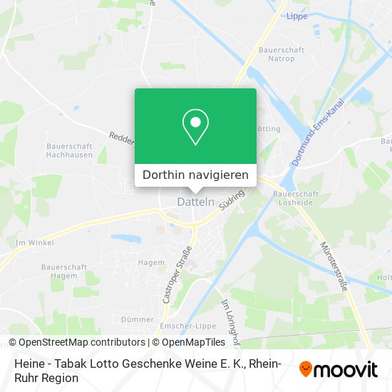 Heine - Tabak Lotto Geschenke Weine E. K. Karte