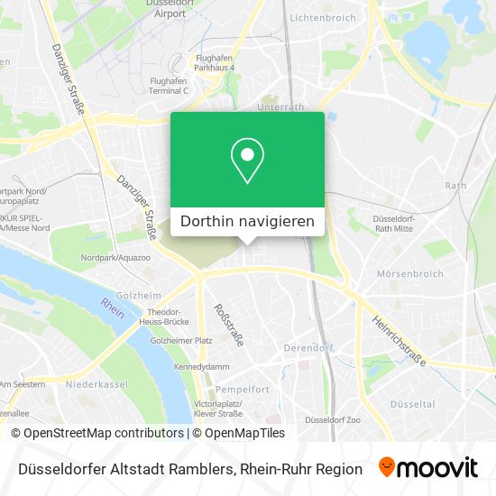 Düsseldorfer Altstadt Ramblers Karte