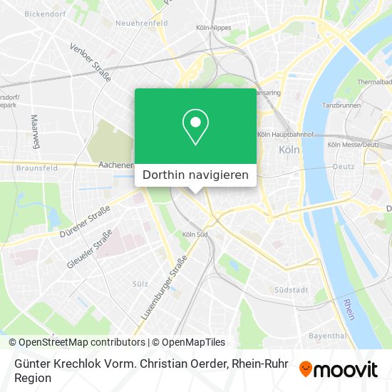 Günter Krechlok Vorm. Christian Oerder Karte