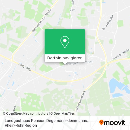 Landgasthaus Pension Degemann-kleinmanns Karte