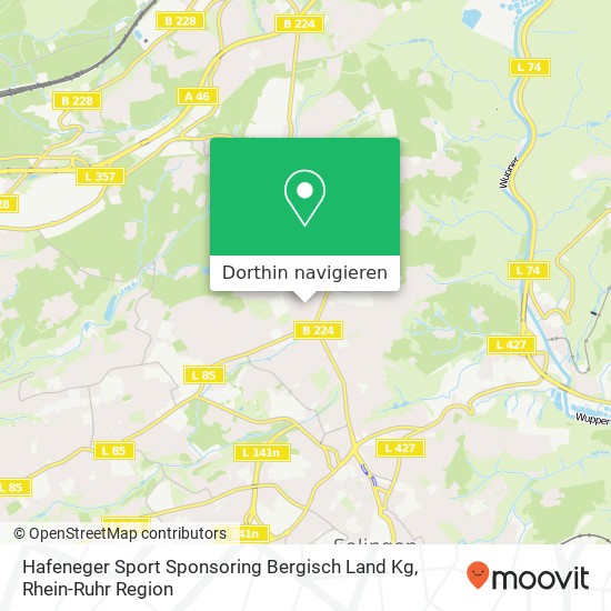 Hafeneger Sport Sponsoring Bergisch Land Kg Karte