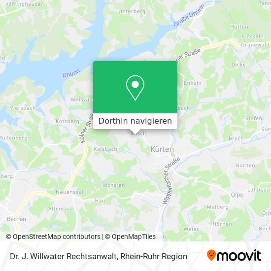 Dr. J. Willwater Rechtsanwalt Karte