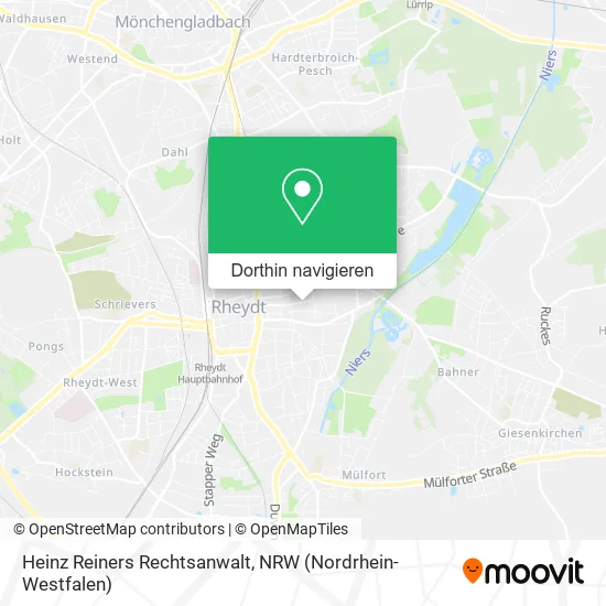 Heinz Reiners Rechtsanwalt Karte