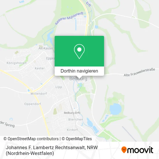 Johannes F. Lambertz Rechtsanwalt Karte