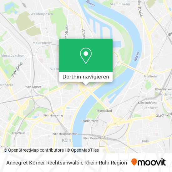 Annegret Körner Rechtsanwältin Karte