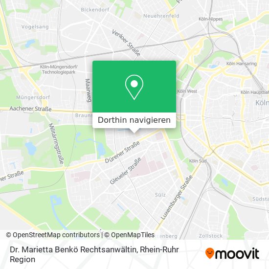 Dr. Marietta Benkö Rechtsanwältin Karte