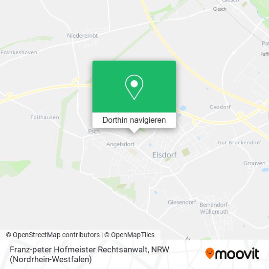 Franz-peter Hofmeister Rechtsanwalt Karte