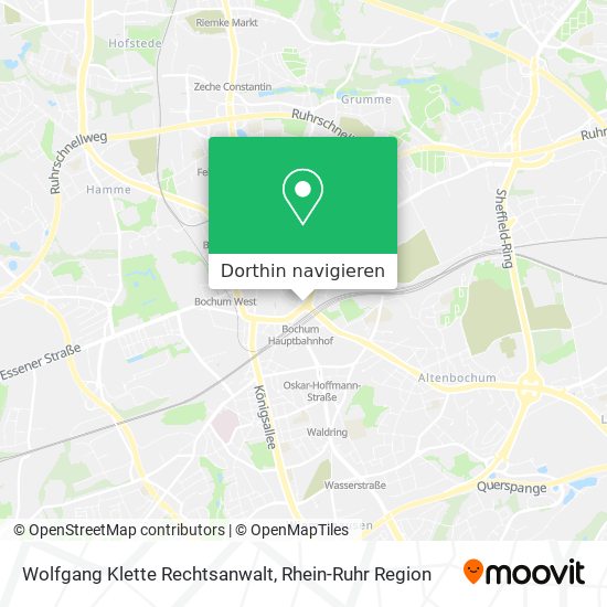 Wolfgang Klette Rechtsanwalt Karte