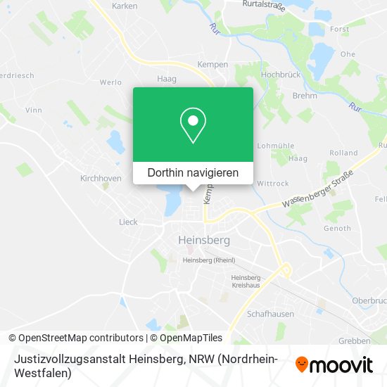 Justizvollzugsanstalt Heinsberg Karte
