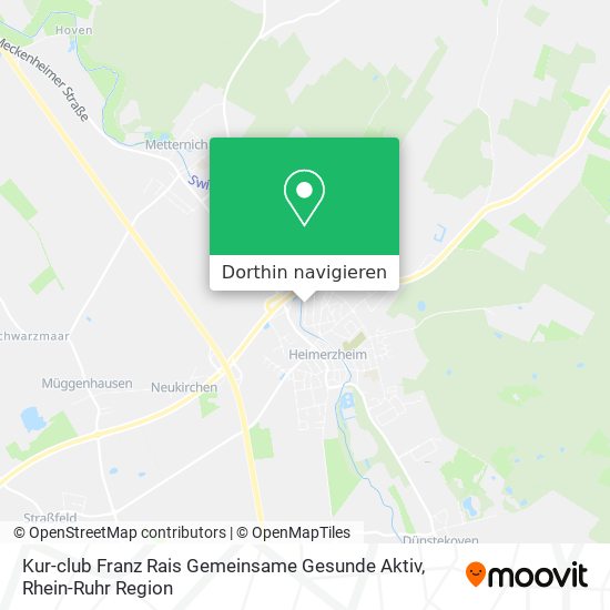 Kur-club Franz Rais Gemeinsame Gesunde Aktiv Karte