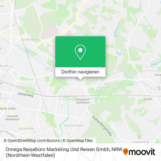 Omega Reisebüro Marketing Und Reisen Gmbh Karte