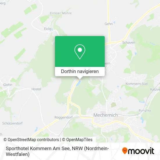 Sporthotel Kommern Am See Karte