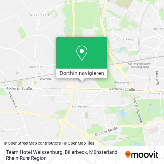 Team Hotel Weissenburg, Billerbeck, Münsterland Karte