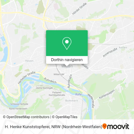 H. Henke Kunststopferei Karte