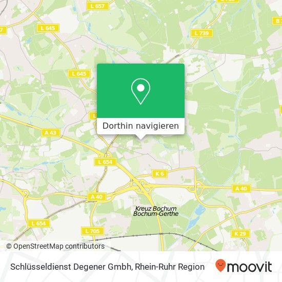 Schlüsseldienst Degener Gmbh Karte