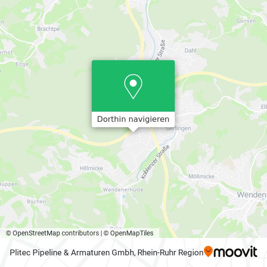 Plitec Pipeline & Armaturen Gmbh Karte