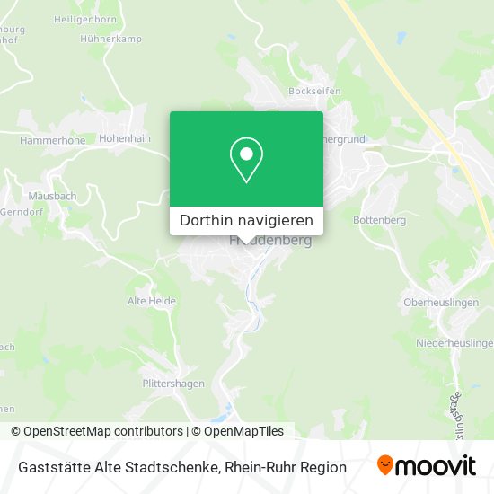Gaststätte Alte Stadtschenke Karte