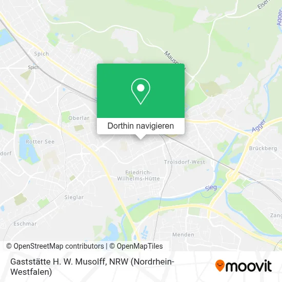 Gaststätte H. W. Musolff Karte