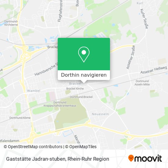 Gaststätte Jadran-stuben Karte