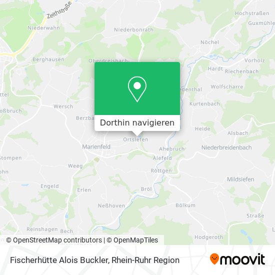 Fischerhütte Alois Buckler Karte