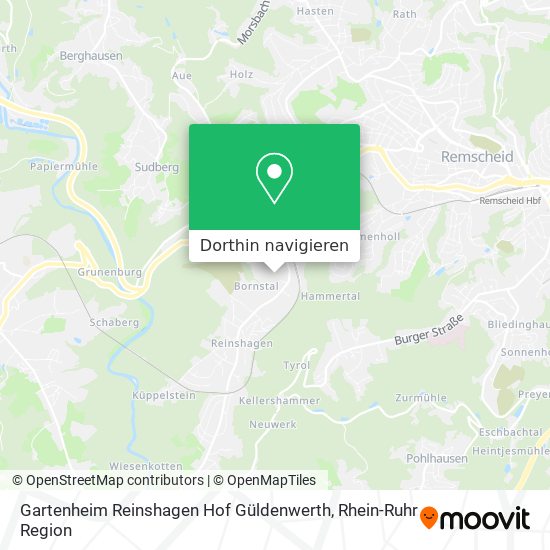 Gartenheim Reinshagen Hof Güldenwerth Karte