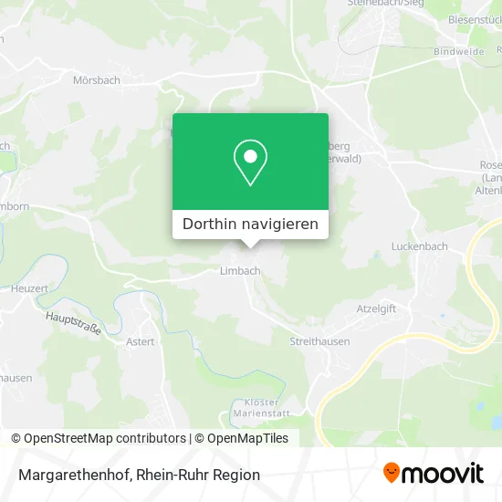 Margarethenhof Karte