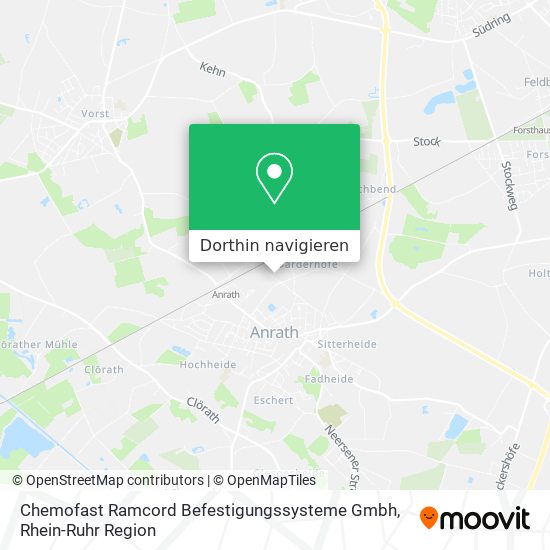 Chemofast Ramcord Befestigungssysteme Gmbh Karte