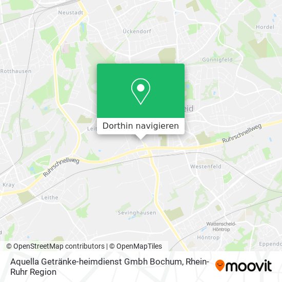 Wie komme ich zu Aquella GetränkeHeimdienst Gmbh Bochum